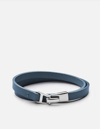 Miansai Bracelets Moore Wrap, Sterling Silver Slate / M / Monogram: No