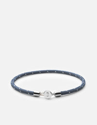 Miansai Bracelets Nexus Rope Bracelet, Sterling Silver Slate/Steel / M