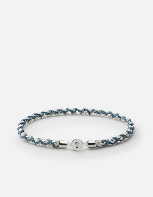 Miansai Bracelets Nexus Chain Bracelet, Sterling Silver Slate/White / M