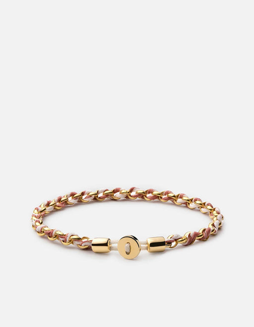 Miansai Bracelets Nexus Chain Bracelet, Gold Vermeil Canyon Rose/White / S