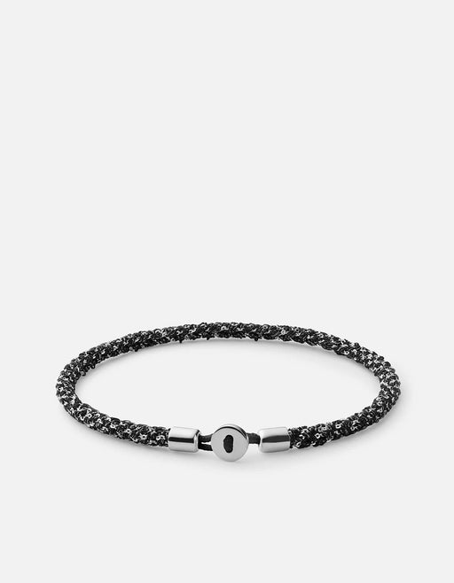 Miansai Bracelets Nexus Woven Bracelet, Sterling Silver Black / S