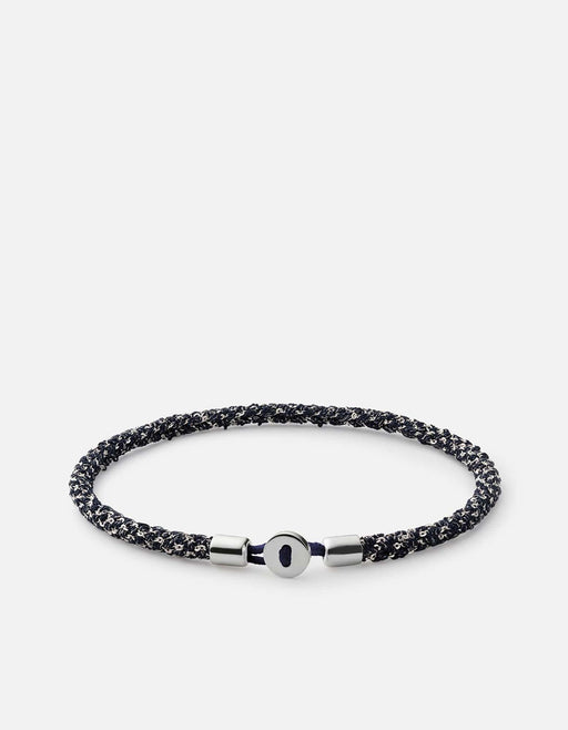 Miansai Bracelets Nexus Woven Bracelet, Sterling Silver Black / M
