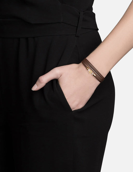 Miansai Bracelets Nexus Wrap Bracelet, Gold Vermeil
