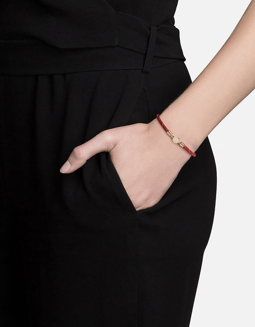 Miansai Bracelets Nexus Rope Bracelet, Gold Pavé