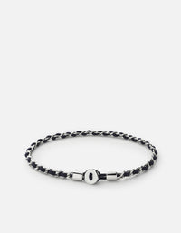 Miansai Bracelets Nexus Link Bracelet, Sterling Silver Navy Blue / S