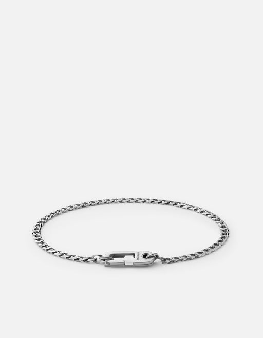 Miansai Bracelets Annex Cuban Chain Bracelet I, Sterling Silver Polished Silver / M
