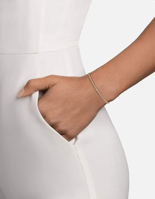 Miansai Bracelets Century Square Bracelet, 14k Gold Pavé