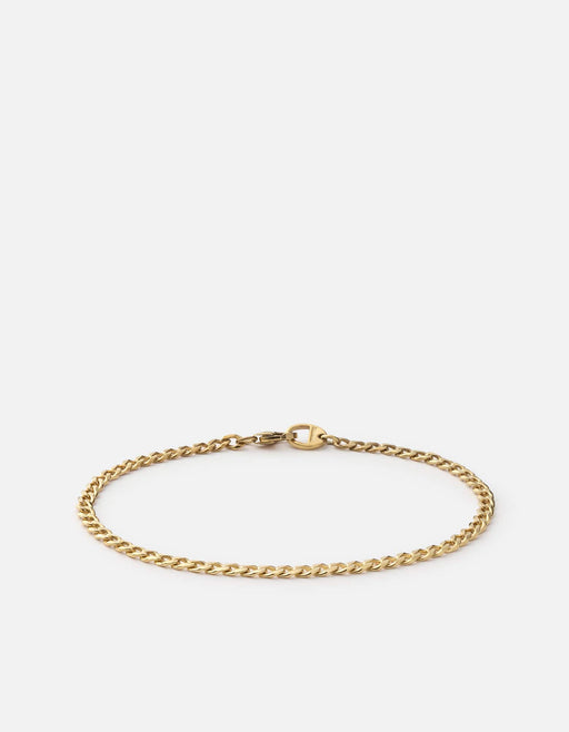 Miansai Bracelets Annex Cuban Chain Bracelet II, 14k Gold Polished Gold / M