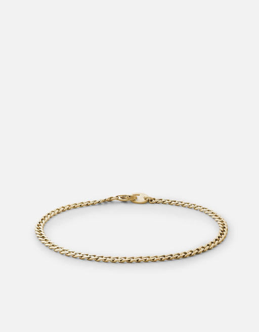 Miansai Bracelets Annex Cuban Chain Bracelet II, 14k Gold Matte Gold / M