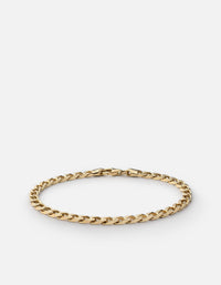 Miansai Bracelets 4mm Cuban Chain Bracelet, Gold Vermeil