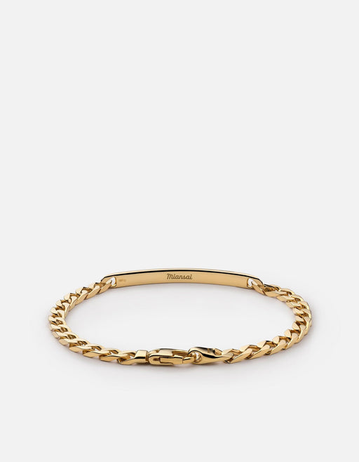 Miansai Bracelets 4mm ID Chain Bracelet, Gold Vermeil