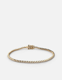 Miansai Bracelets Century Round Bracelet, 14k Gold Pavé Polished Yellow Gold/Pave / S