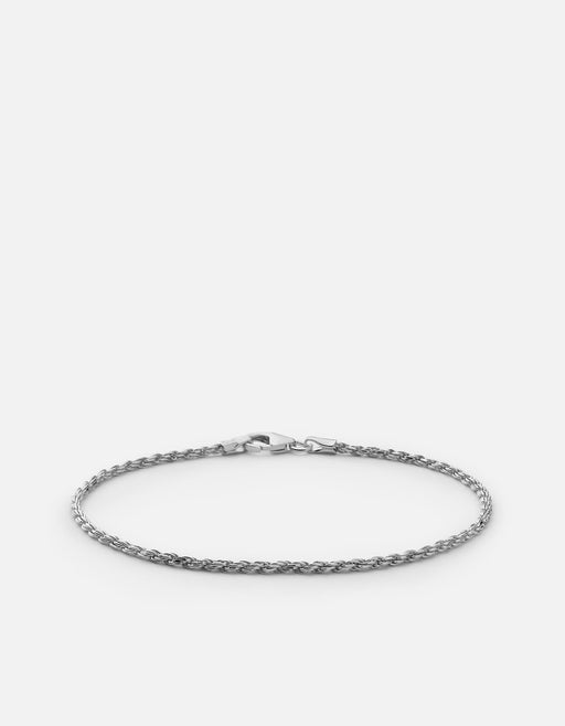 Miansai Bracelets 1.8mm Rope Chain Bracelet, Sterling Silver Polished Silver / M