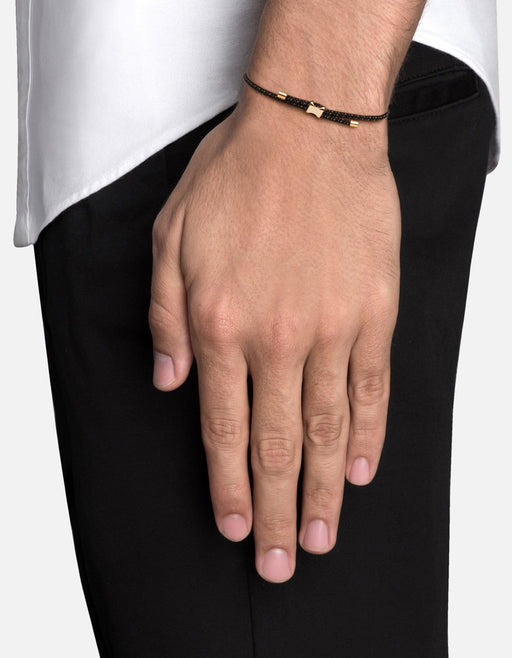 Miansai Bracelets Orson Pull Bungee Rope Bracelet, Gold Vermeil