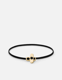 Miansai Bracelets Metric 2.5mm Rope Bracelet, Gold Vermeil Black / S / Monogram: No
