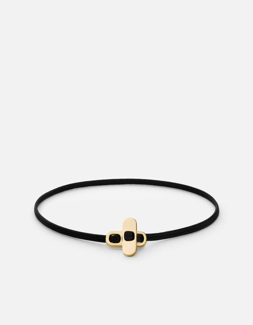 Miansai Bracelets Metric 2.5mm Rope Bracelet, Gold Vermeil Black / S / Monogram: No