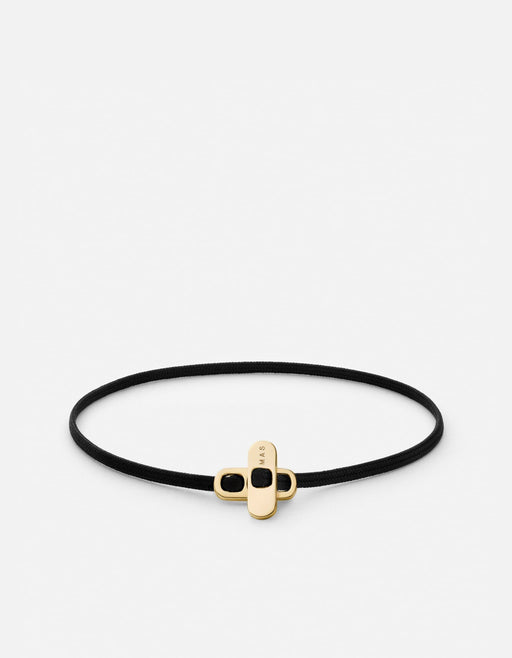 Miansai Bracelets Metric 2.5mm Rope Bracelet, Gold Vermeil Black / M / Monogram: Yes