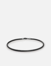 Miansai Bracelets 2mm Venetian Chain Bracelet II, Sterling Silver Brushed / S