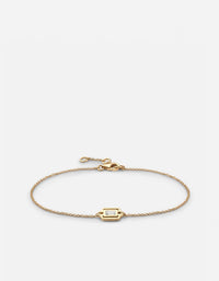 Miansai Bracelets Luna Bracelet, 14k Gold Baguette Pavé Polished Gold/Baguette Pave / O/S