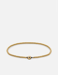 Miansai Bracelets Beck Bracelet, Gold Vermeil Black / S