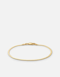 Miansai Bracelets 1.7mm Herringbone Bracelet, Gold Vermeil Polished Gold / S