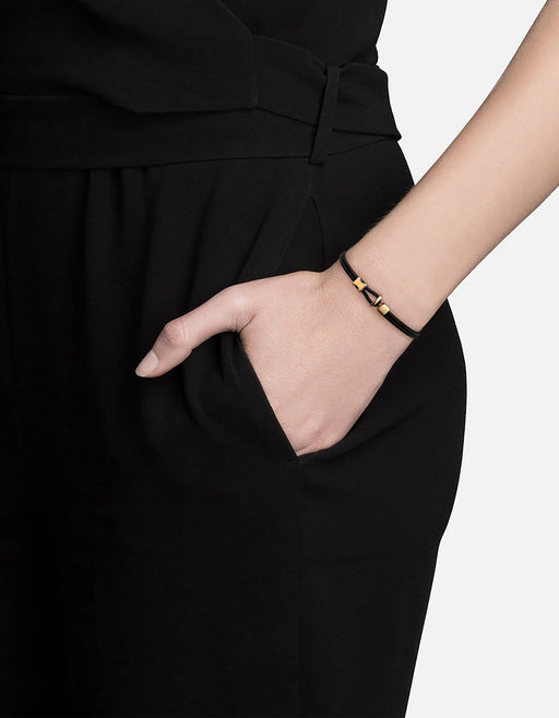 Miansai Bracelets Orson Loop Bungee Rope Bracelet, Gold Vermeil