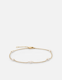 Miansai Bracelets Tiana Pearl Bracelet, 14k Gold Polished Yellow Gold w/Pearl / S
