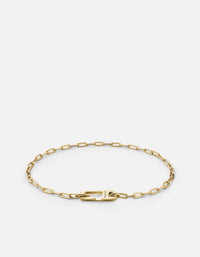 Miansai Bracelets Annex Volt Link Bracelet, Gold Vermeil Polished Gold / S