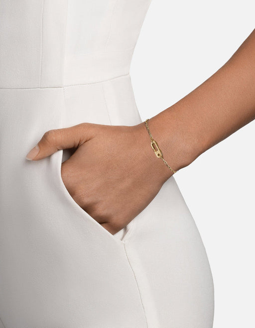 Miansai Bracelets Annex Volt Link Bracelet, Gold Vermeil