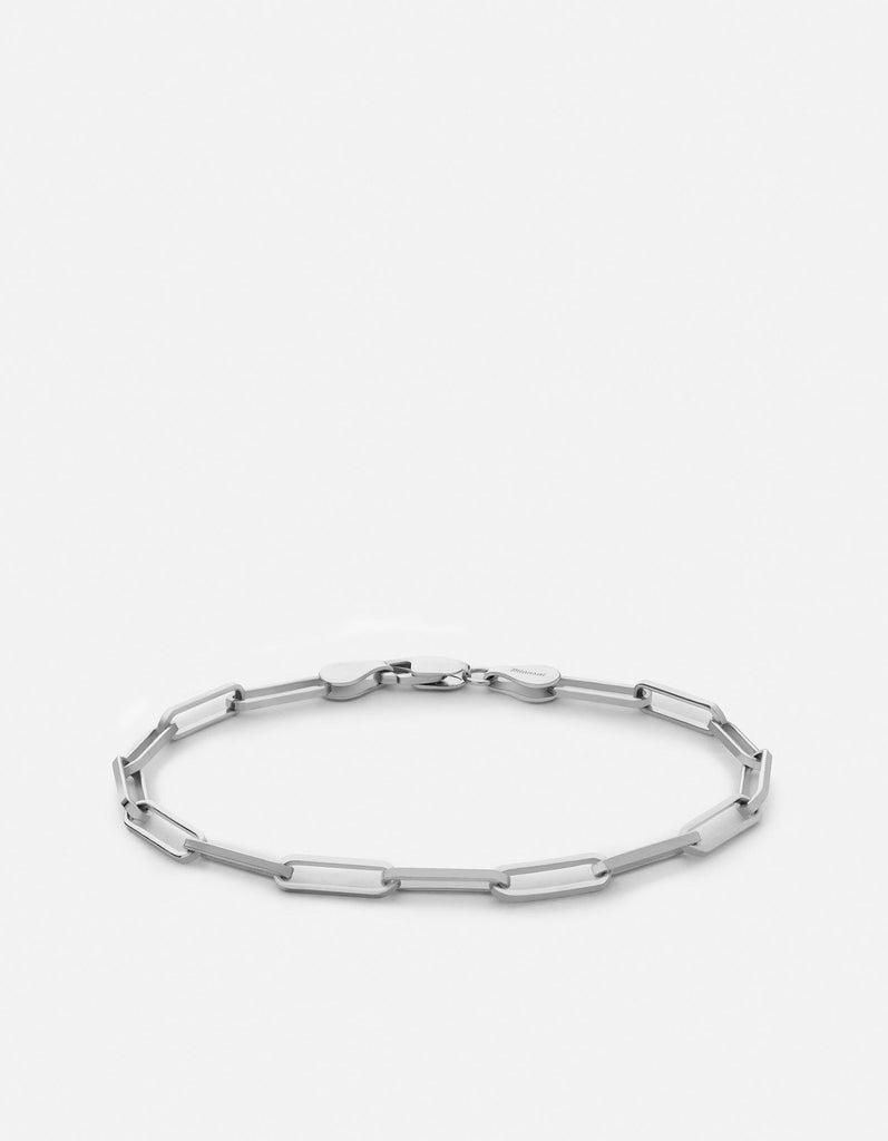 Miansai Bracelets Volt Link Bracelet, Sterling Silver Polished Silver / S