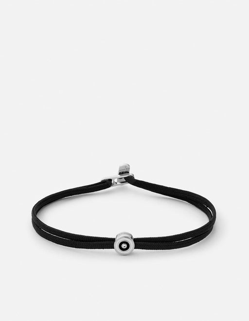 Miansai Bracelets Opus Sapphire Metric 2.5mm Rope Bracelet, Sterling Silver/Black Black / S