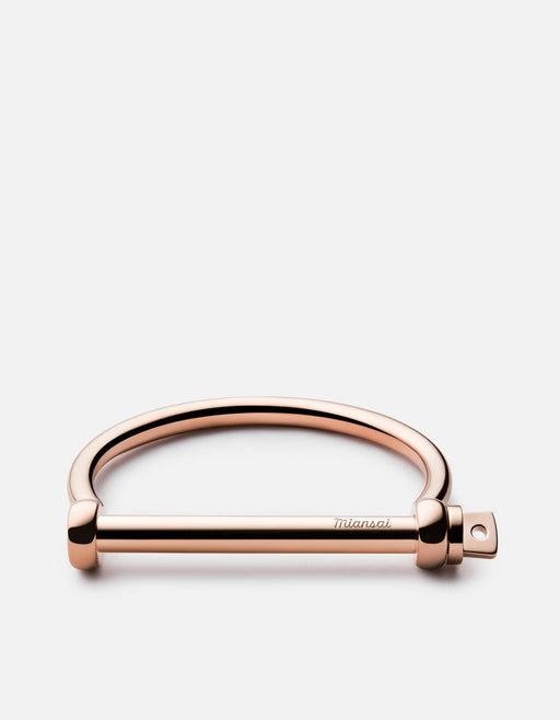 Miansai Cuffs Screw Cuff, Rose Polished Rose / S / Monogram: No