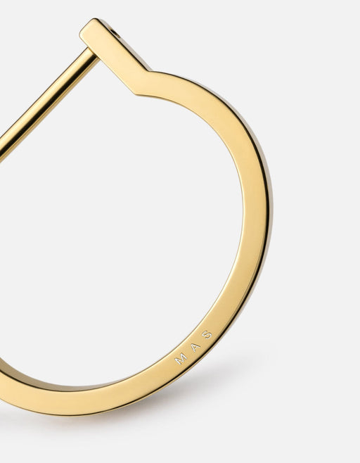 Miansai Cuffs Modern Screw Cuff, Gold Polished Gold / S / Monogram: Yes