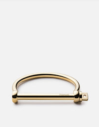 Miansai Cuffs Screw Cuff, 14k Gold 14k Gold / M / Monogram: No