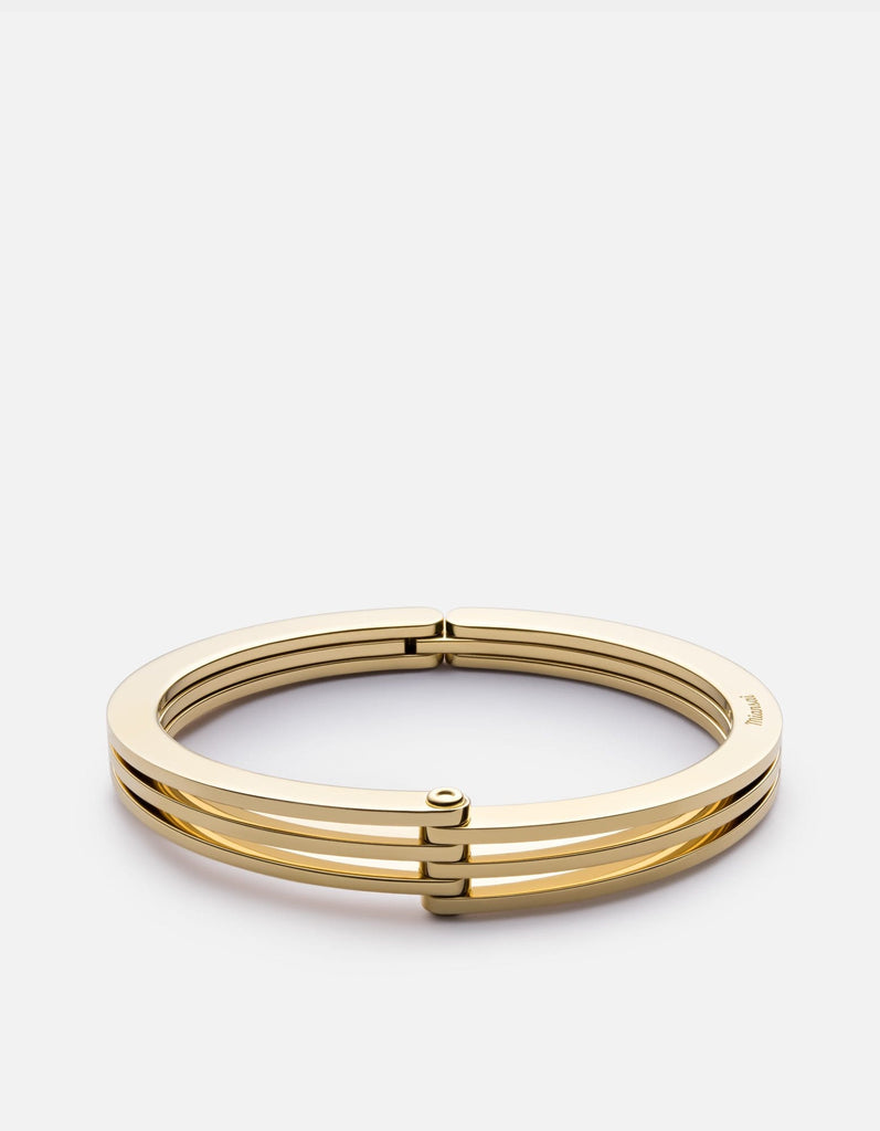 Miansai Cuffs Offset Cuff, Gold Polished Gold / S