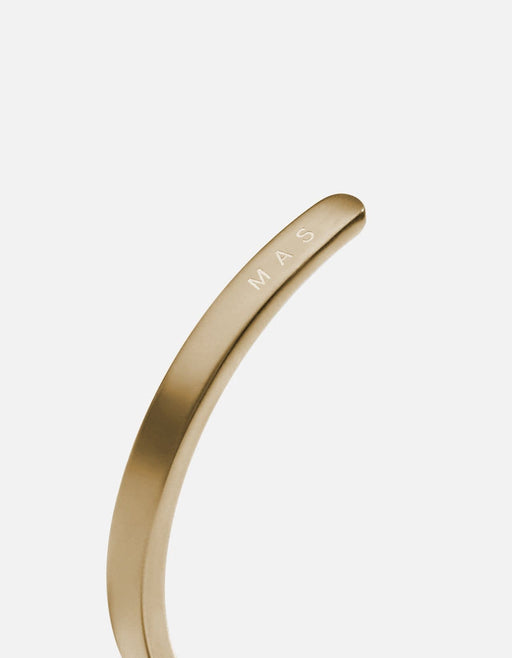 Miansai Cuffs Singular Cuff, Matte Brass Matte Brass / M / Monogram: Yes