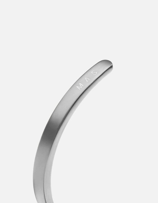 Miansai Cuffs Singular Cuff, Matte Silver Matte Silver / M / Monogram: Yes