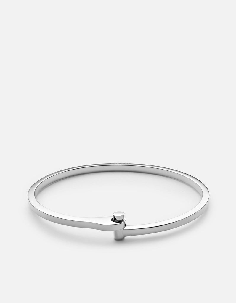Miansai Cuffs Nyx Cuff, Sterling Silver Polished Silver / M / Monogram: No
