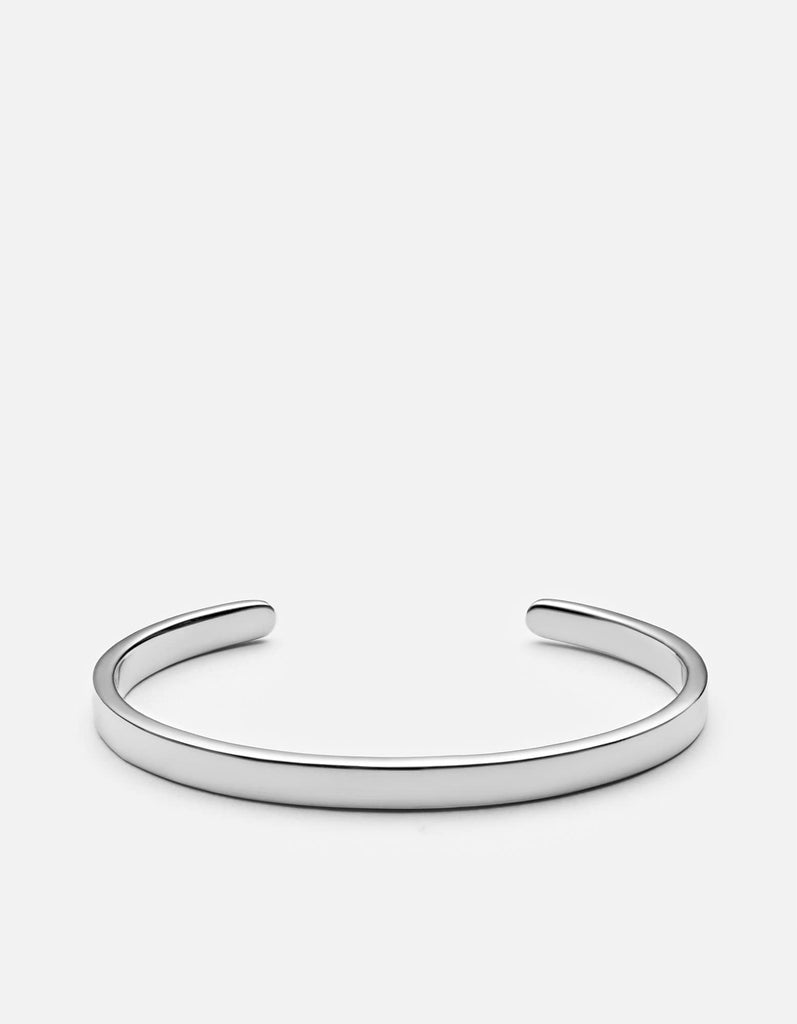 Miansai Cuffs Singular Cuff, Sterling Silver Polished Silver / M / Monogram: No