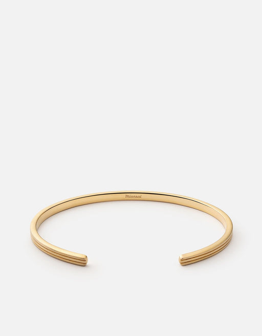Miansai Cuffs Stag Cuff, Matte Gold Matte Gold / M / Monogram: No