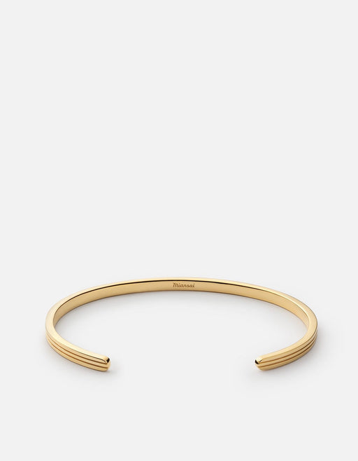 Miansai Cuffs Stag Cuff, Gold Polished Gold / M / Monogram: No