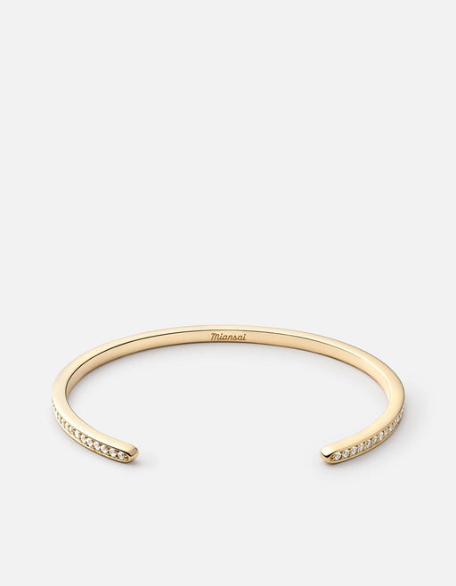 Miansai Cuffs Set Cuff, Gold Pavé Polished 14k Gold/Pave / S