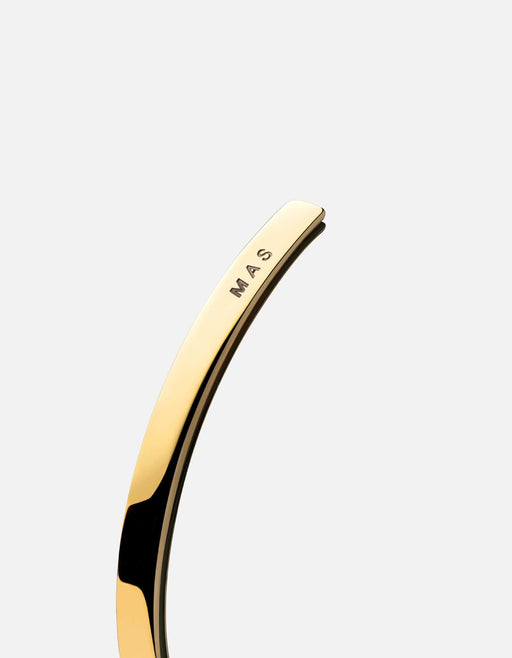 Miansai Cuffs Ridge Cuff, Gold/Black Polished Gold / M