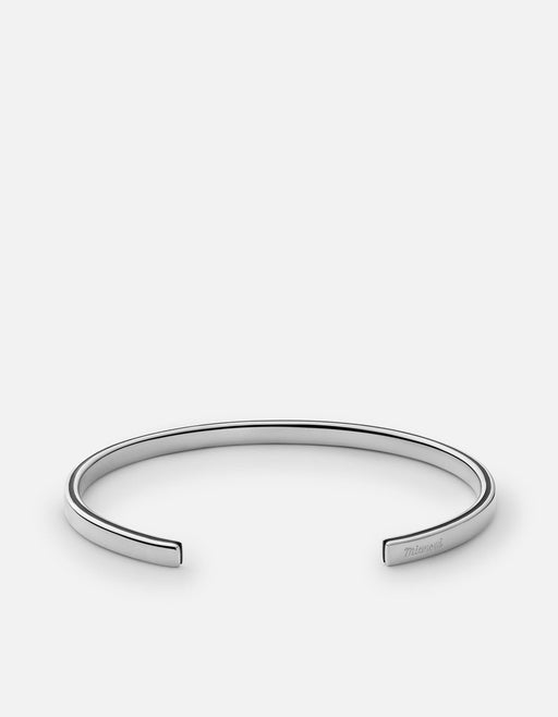 Miansai Cuffs Ridge Cuff, Sterling Silver/Black