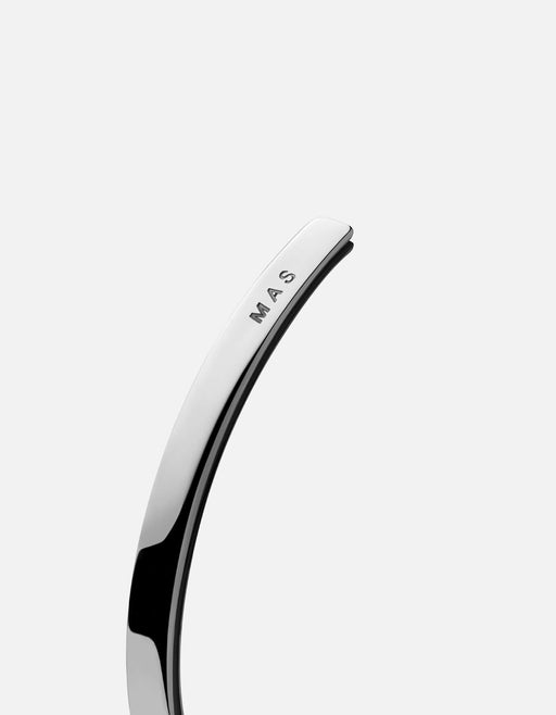 Miansai Cuffs Ridge Cuff, Sterling Silver/Black Polished Silver / M / Monogram: Yes