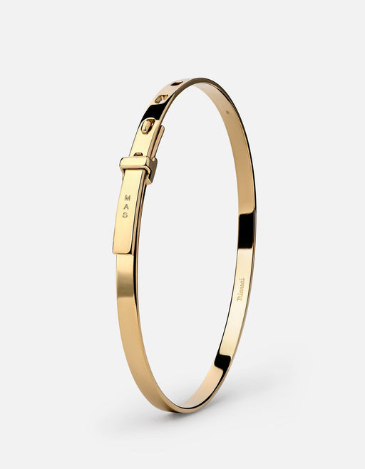 Miansai Cuffs Tailor Cuff, Gold Vermeil Polished Gold / M/L / Monogram: Yes