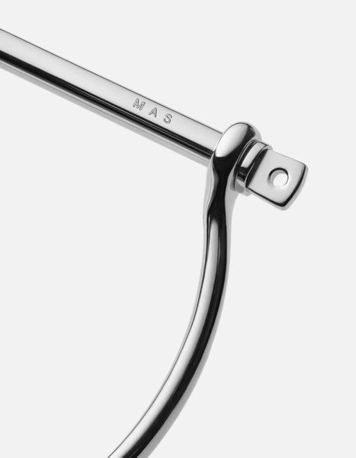 Miansai Cuffs Thin Screw Cuff, Stainless Steel Polished Stainless Steel / S / Monogram: Yes
