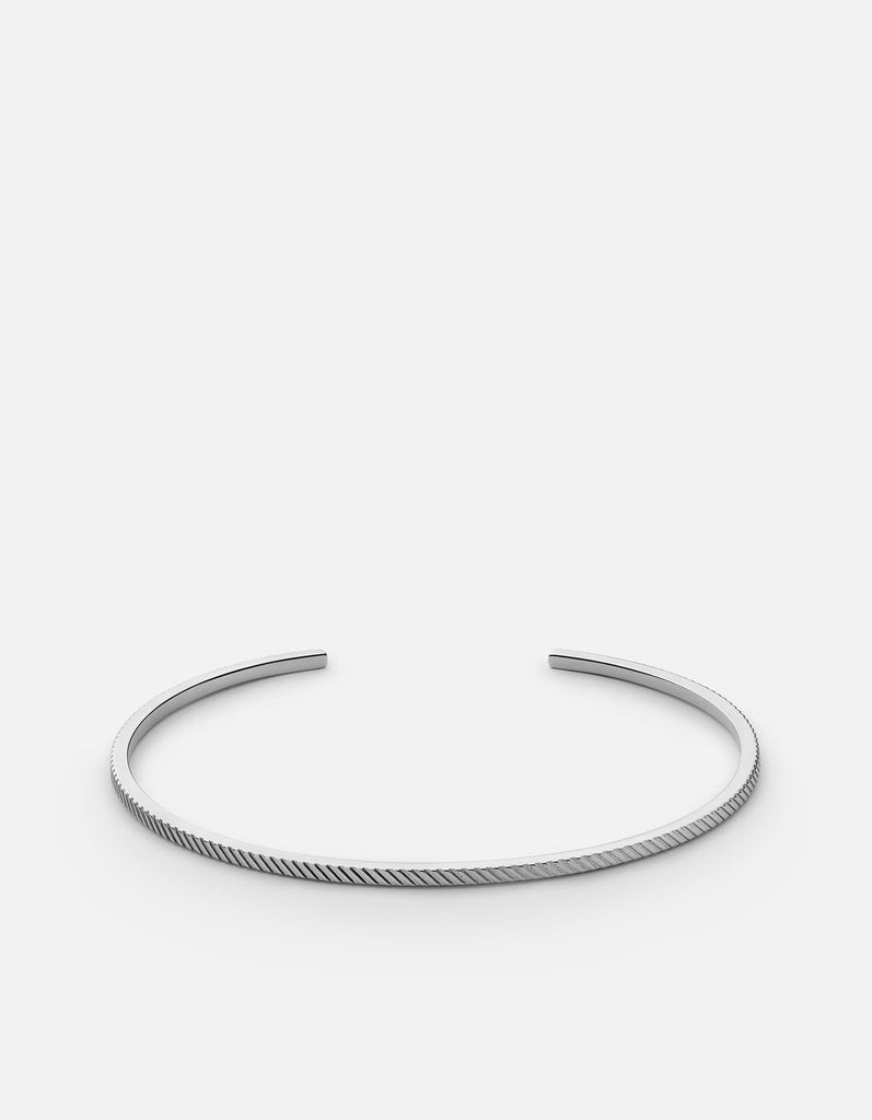 Miansai Cuffs Venice Cuff, Sterling Silver Polished Silver / M / Monogram: No
