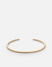 Miansai Cuffs Venice Cuff, Gold Polished Gold Vermeil / M / Monogram: No