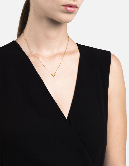 Miansai Necklaces Faction Necklace, Gold Vermeil/Sapphire Polished Gold/Sapphire / 16 in.
